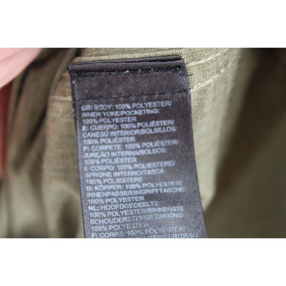 The North Face Vented Button Front Mens Large Army Green Short Sleeve Shirt. - Picture 6 of 6